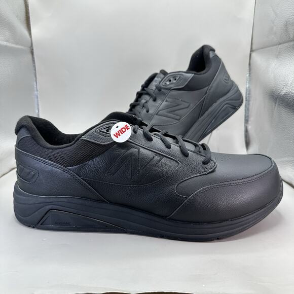 New Balance 928v3 MW928BK3 Walking Black Shoes Men's Size 15 US 6E Extra Wide - Picture 1 of 11